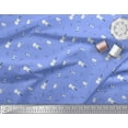 thumbnail image 3 of Soimoi Modal Satin Fabric Notes,Guitar & Saxophones Musical Instrument Decor Fabric Printed Yard 42 Inch Wide, 3 of 3