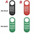 thumbnail image 2 of Yannee Do Not Disturb Please Knock Signs Door Knobs Meeting Room Door Hanger Tags Label Black Green, 2 of 6