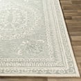 thumbnail image 2 of Hauteloom Parsonsburg Boho Hand Tufted Natural Fiber Wool Area Rug - Traditional Floral Carpet for Living Room, Bedroom, Dining Room - Sage, Ivory - 9' x 12', 2 of 8