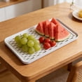 thumbnail image 4 of White Double Layer Drainage Tray Food Grade Plastic Multipurpose Drying Mat For Kitchen Countertop Tea Cup Utensils, 4 of 6