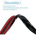 thumbnail image 2 of Car Trunk Spoiler Roof Lip Kit,3D PU Rear Trunk Lip or Roof Spoiler Sticker Bar with Carbon Fiber Pattern,Car Rear (Black), 2 of 5
