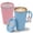 Light Blue & Pink, variant on Copco Cone Set of 2 Desk Mug – 16 Oz Insulated Desk Mugs, Blue & Green