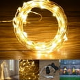 thumbnail image 5 of LED Copper Wire String Lights - 17ft 50LEDs Warm White Fairy Lights Battery Operated for Christmas Bedroom Garden Patios Wedding Party Decoration, 5 of 6