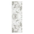 thumbnail image 3 of Tzou Area Rug Runner 2'x10' Low Pile Contemporary Abstract for Entryway Floor Mat Anti-Slip Backing Doormat Machine Washable, Grayish Taupe, 3 of 7