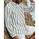 thumbnail image 1 of 2024 Nueva camisa estampada de rayas azules de manga larga para hombre, ropa social de lujo para hombre, moda clásica elegante hawaiana 6XL, 1 of 6