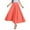 B-Watermelon Red, variant on Women's Girls Elastic Waist Long Flowy Bohemian Cotton Casual Maxi Skirt for Summer Beach Holiday