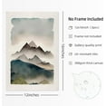 thumbnail image 2 of Mountain Forest Wall Art Decor Watercolor Landscape Canvas Pictures Natural Abstract Wall Art Painting Tree Forest Poster Prints Modern Artwork for Living Room Bedroom Unframed (only canvas), 2 of 6