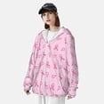 thumbnail image 3 of Lsque Breast Cancer Awareness 1 UPF 50+ Lightweight Sun Protection Men's Women's Long Sleeve Shirt, Hoodie Performance -Small, 3 of 9