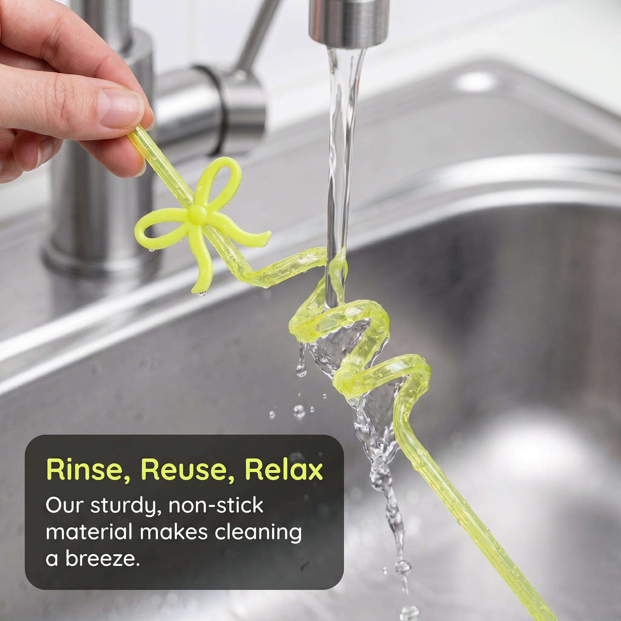 Unique Bargains 10Pcs Reusable Plastic Dishwasher Safe Straws Yellow