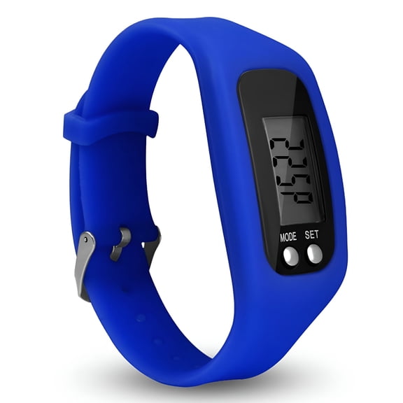 GJX Pedometer Watch with LCD Display Operation Walking Fitness Tracker Wrist Band Digital Step Counter