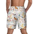 thumbnail image 3 of Kdxio On The Farm Print Men'S Swim Trunks With Compression Liner 7 Inch Inseam Quick Dry Swim Shorts, 3 of 7