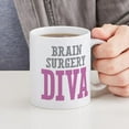 thumbnail image 4 of CafePress - Brain Surgery DIVA Mugs - 11 oz Ceramic Mug - Novelty Coffee Tea Cup, 4 of 4