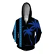 thumbnail image 3 of Ropa de calle de otoño para hombre, sudaderas con capucha con cremallera, sudaderas con capucha con estampado floral retro cruzado, sudaderas con capucha casuales holgadas y elegantes para hombre, 3 of 5