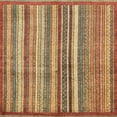 thumbnail image 1 of Ahgly Company Indoor Square Abstract Metallic Gold Abstract Area Rugs, 4' Square, 1 of 6