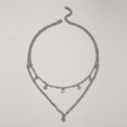 thumbnail image 2 of Star Tassel Pendant Necklace Shiny Rhinestone Gold Color Alloy Metal Chain Choker Jewelry for Women 9492---Product code 43848, 2 of 5