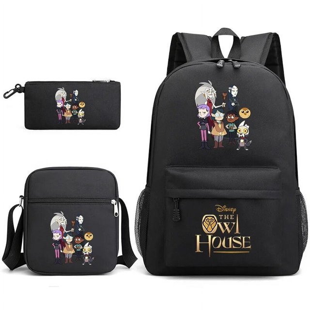 3pcs The Owl House Bookbag Kids Backpack Boys Girls School bags Shoulder Bag Set Daily Backpacks Mochilas