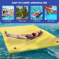 thumbnail image 6 of ModFusion Large Yellow Floating Water Mat, 3 layer, 9x6 feet XPE Foam Swimming Pool Pad, for Lakes or River, 6 of 7