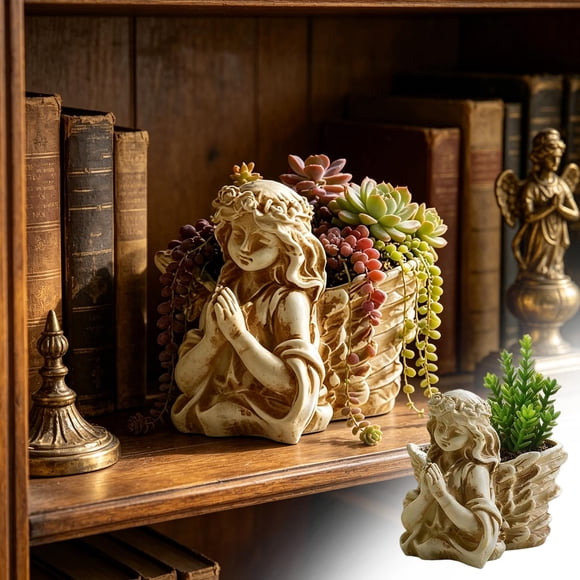 shyuyusa Pot de Plante Succulente Style Européen Décoration Artisanale Vintage pour Maison, Jardin, Cour et Décoration de Plantes