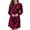 Red, variant on Jane Wardrobe Velvet Long Sleeve Knee Length Dress for Women, Crew Neck Loose Fit, Elegant Holiday Midi Dress, 1 Piece, S-XXL, Plus Size Friendly