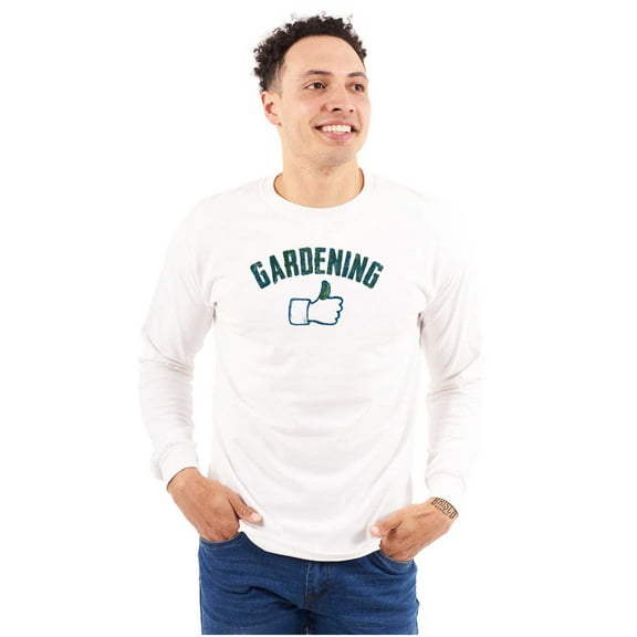 Gardeners Green Thumb Cute Gardening Long Sleeve TShirt Men Women Brisco Brands S