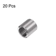 thumbnail image 3 of Uxcell 20 Pack 1/4 20 UNC 2D 12.7mm 304 Stainless Steel Helical Wire Threaded Inserts, 3 of 5