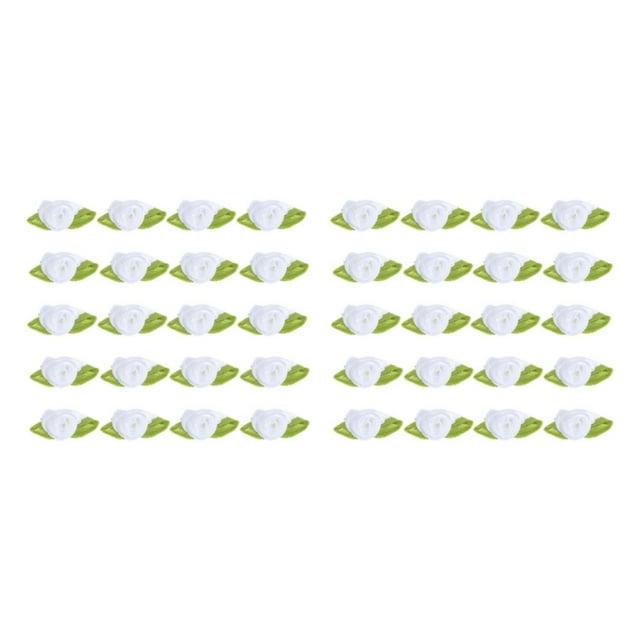 Guardoinrt 100pack/lot Artificial Flowers Heads For DIY Crafts And Events Style Easy white 2Set