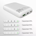 thumbnail image 4 of Blanco Cargador Batería Magnético Inalámbrico 10000mah Para iPhone 12/13/14/15 Series, 4 of 6