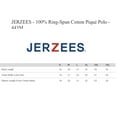 thumbnail image 5 of JERZEES Men's Pique Polo Shirt with Short Sleeves - S Size | Multi Color Bulk 4 Pack | 6.5 oz., 100% Cotton Polo, 5 of 5