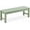 Green, variant on Yuanmin 47" Outdoor Bench, All Weather HDPE 2-Person Backless Bench with 700Lbs Weight Capacity, Waterproof Patio Bench for Porch, Garden and Park (Green)