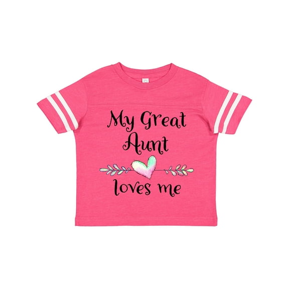 Inktastic My Great Aunt Loves Me Heart Boys or Girls Toddler T-Shirt