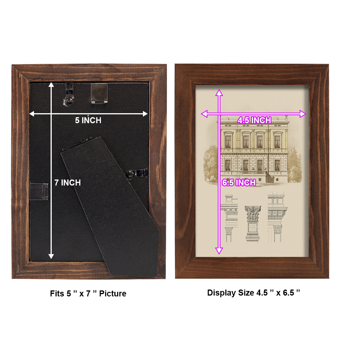 Estate & Plan IV -Framed Print w/glass-Chestnut