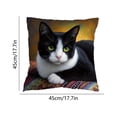thumbnail image 3 of Hogar y cocina, Ropa de cama, Almohadas, Bonita funda de almohada para mascotas con cremallera oculta, ideal como regalo para amantes de las mascotas, mujeres y niños, para el hogar, dormitorio, sala, 3 of 6