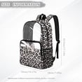thumbnail image 6 of SEANATIVE Middle School Clear Backpack Kids Transparent Bookbag See Through Daypack Heavy Duty PVC Schoolbag School Accessory for Boys Girls Teens, Leopard Bow Print Gray, 6 of 7