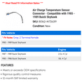 thumbnail image 2 of Air Charge Temperature Sensor Connector - Compatible with 1985 - 1989 Buick Skyhawk 1986 1987 1988, 2 of 2