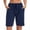 Navy-02, variant on REALiKUN Women's Bermuda Shorts with Pockets Athletic Running Drawstring Lounge Shorts
