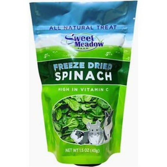 Sweet Meadow Farm  1.5 oz Freeze Dried Spinach Small Pet Treat