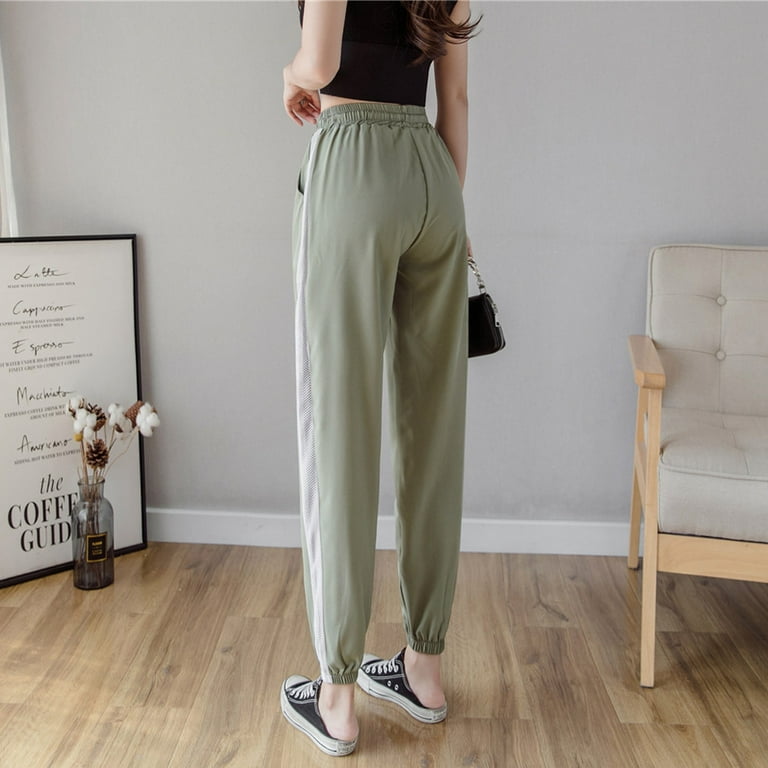 Elastic dress pants womens online