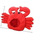 thumbnail image 3 of XUFLVPSEF Halloween Crab Hat Red Plush Crab Hat Funny Cotton Hat Halloween Crab Headwear for Halloween Masquerade Dress Up, 3 of 3
