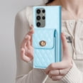thumbnail image 5 of Dteck Wallet Case for Samsung Galaxy S22 Ultra, Cute Luxury Bag Design, Elegant Purse Flip Card Pouch Cover Soft PU Leather Case with Shoulder Strap,Blue, 5 of 6