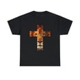 thumbnail image 2 of Christian Religious Jesus The Lion Of Judah Cross T-Shirt, 2 of 12