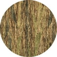 thumbnail image 1 of Ahgly Company Indoor Round Oriental Brown Modern Area Rugs, 4' Round, 1 of 4