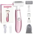 thumbnail image 3 of Zacro  Electric Shaver for Women, 4 in 1 USB Rechargeable Electric Razor for Women Cordless Shaver Painless Hair Remover Epilator for Bikini Line, Nose Hair, Eyebrow, Arm, Leg, 3 of 7