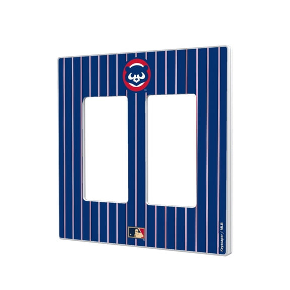 Chicago Cubs 1979 Cooperstown Pinstripe Double Rocker Light Switch Plate