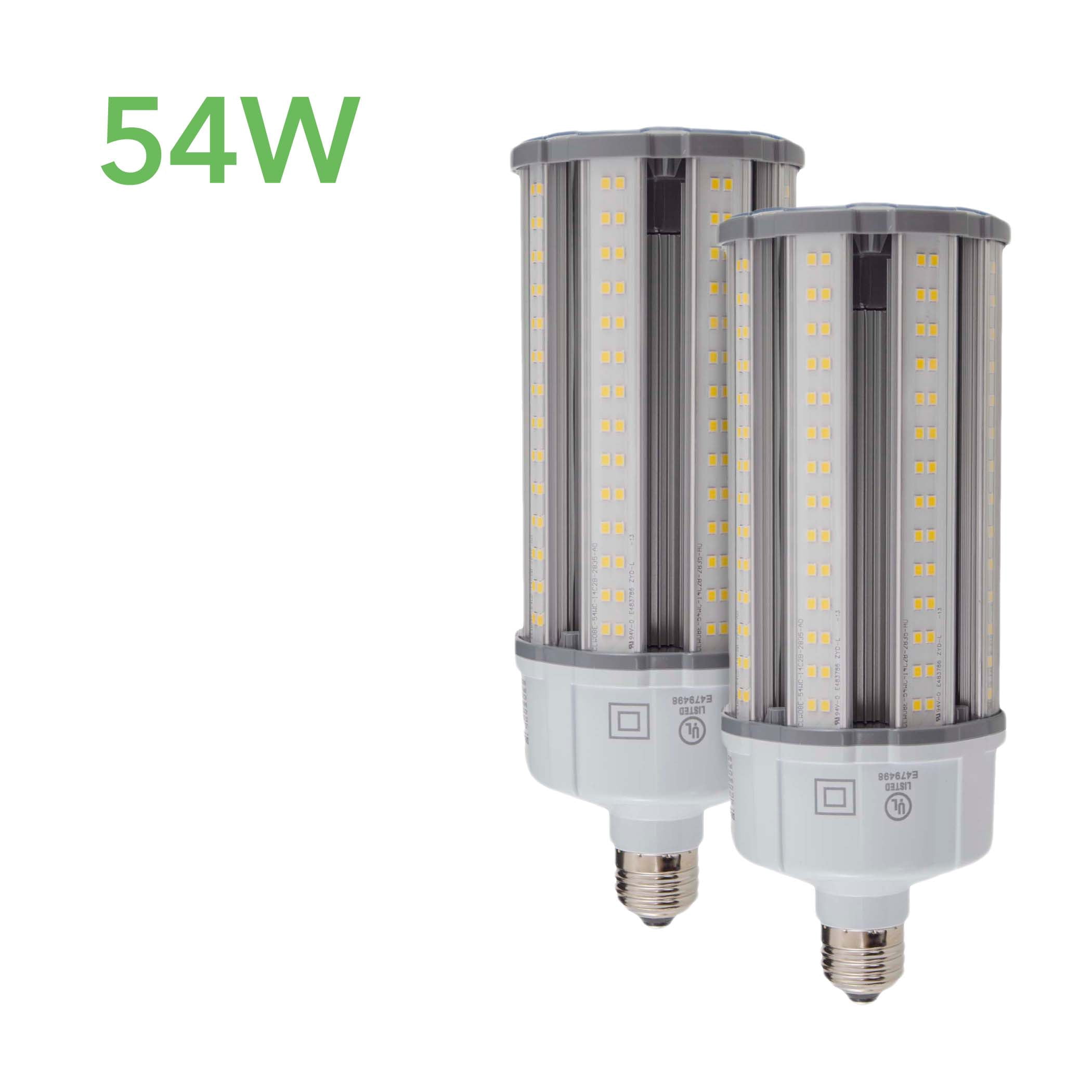 GREENLIGHTDEPOT LED Corn Bulb - 54W - E26-5000K - HID Replacement - CB8-5 Year Warranty - (UL+DLC)