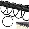 thumbnail image 1 of 12Pcs Douche Crochet de Rideau Snap Conception Forte Charge Roulement Réglable Charnière Glisse Douche Rideaux Fournitures Ménagères, 1 of 7