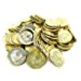 thumbnail image 3 of Funiverse Bulk 500 Play Plastic Gold Coin Jumbo Pack - Not Real Coins, 3 of 5