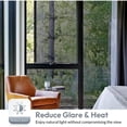 thumbnail image 6 of rabbitgoo One Way Window Film, Mirror Effect Tint Glass Covering for Home Office, Daytime Privacy Protecting Reflective Heat Control Anti UV Door Sticker for House, Black Silver, 6 of 10