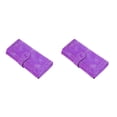 thumbnail image 4 of Minnieouse Cartera larga de cuero de PU Monedero de mujer Bolsa portátil Oficina de viaje Púrpura Violeta 2piezas, 4 of 6