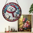 thumbnail image 5 of Polar Bear Stained Glass Suncatcher, Polar Bear Glass Suncatchers for Windows For Merry Christmas, 5 of 7