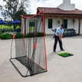 GoSports Golf Practice Hitting Net Huge 7’ x 7’ Personal Driving Range for Indoor or Outdoor